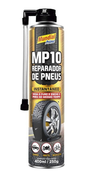 Reparador De Pneu Furado Spray Instantâneo Mp10 400ml 0