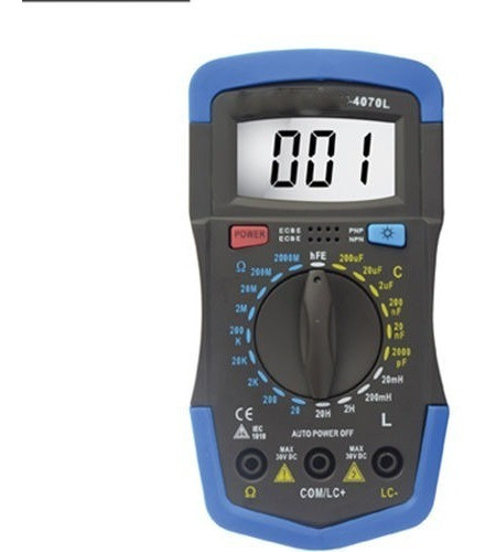 Rlc Inductancia Capacitancia Resistencia Ohm Multímetro Indu 1