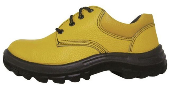 Zapato De Cuero Amarillo,pta.plástica,talle:38  Worksafe 0