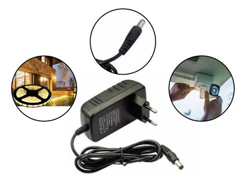 Kit 20 Fonte 12v 3amp Bivolt Cameras Segurança Cftv Fita Led 1