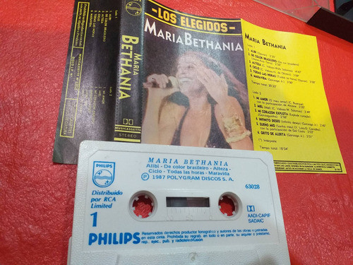 Cassette María Bethania Los Elegidos Poligram 1