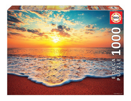 Puzzle Rompecabeza Educa Atardecer Playa Paisaje 1000 Piezas 0