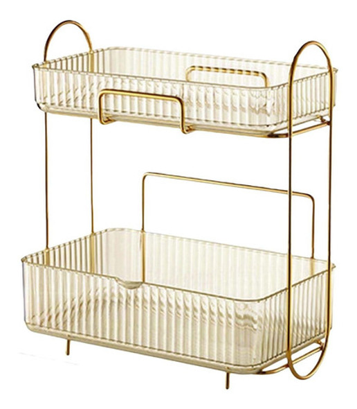 Organizador De Mesa De 2 Camadas, Bandeja De Maquiagem, 0