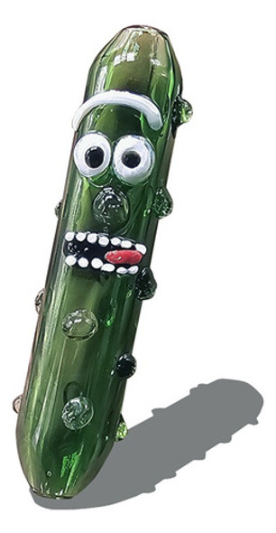 Pipa De Vidrio Resistente Pepinillo Rick And Morty Pipas 0