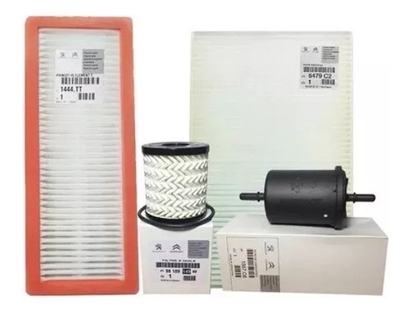 Kit 4 Filtros Completo Citroen C4 Lounge Thp - Original 0