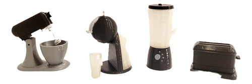 Set Electro Miniatura Para Casita De Muñecas Barb 0