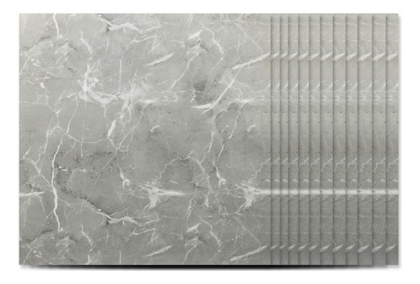 Pack X12 Paneles Autoadhesivos Simil Mármol Gris 60x60cm 0