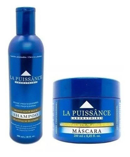 Combo Matizador Shampoo + Mascara Blue La Puissance 0