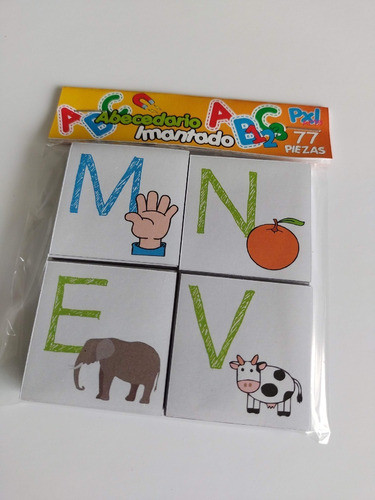 Abecedario Imantado Regalo Souvenir  Didáctico 77 Piezas 1