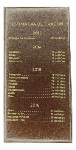 Estojo-moedas Dos Jogos Olimpicos 2016 Rio De Janeiro Marrom 1