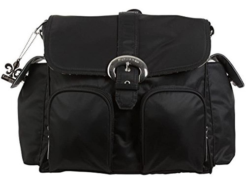 Bolsa De Pañales De Doble Uso De Nailon Kalencom, Negra 0