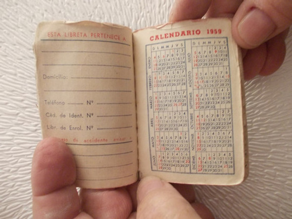 4174- Agenda Telefono Bolsillo Ricordi (musica) 1959 Cuero 1 4174- Agenda Telefono Bolsillo Ricordi (musica) 1959 Cuero 1
