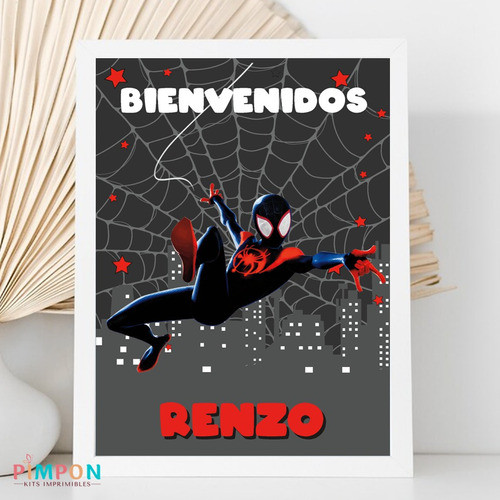 Kit Imprimible Spiderman Miles Morales - Textos Editables 1