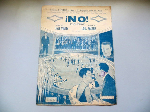 No! Jose Vilalta Y Lou Wayne Partitura Fox Trot 0