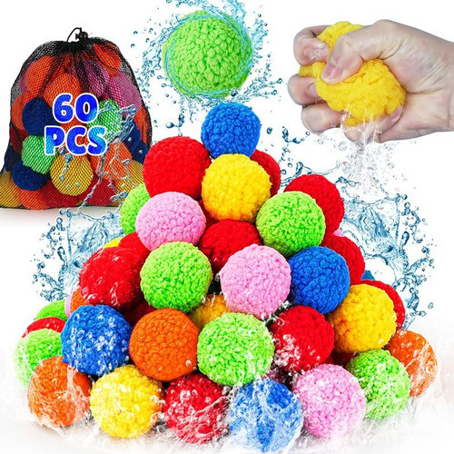 Bolas De Agua Reutilizables Para Juegos, 60 Unidades 0