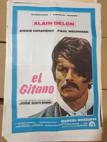 Afiche De Cine Original El Gitano-alain Delon- 1920 0