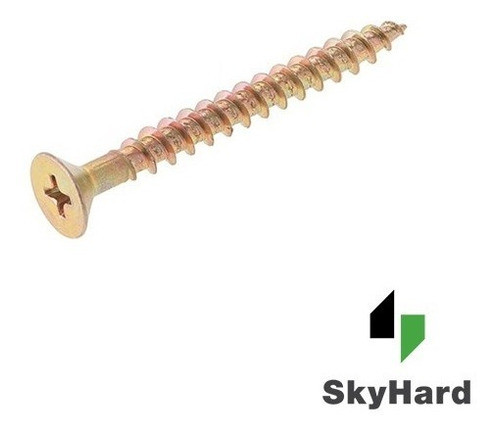 Tornillo Fix Madera 6 X 80 Caja X 100 Unidades 1