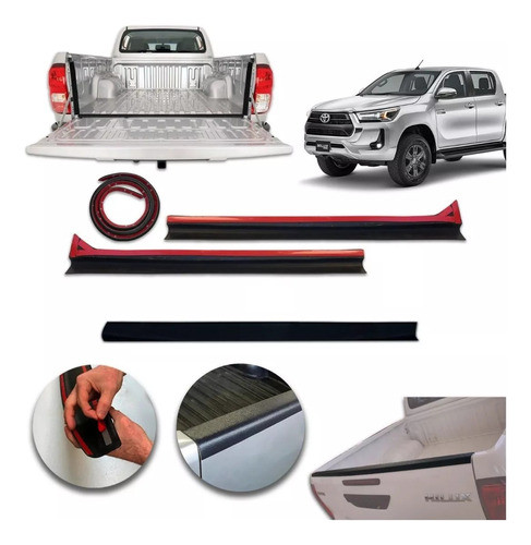 Burlete Inferior De Caja Portón Sellado Toyota Hilux Kenny 0