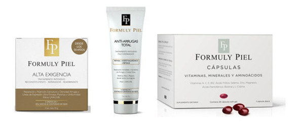 Kit Antiage Alta Exigencia Antiarrugas Cápsulas Formuly Piel 0