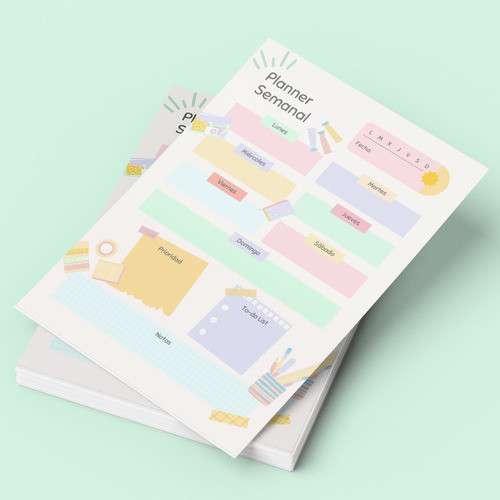 Kit Imprimible Diseños Agendas Planners Semanales P3 0