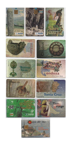 12 Tarjetas Telefónica De Argentina Y Telecom Precio Todas 0