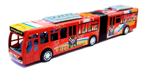 Bus Doble Largo De Juguete De 55cm 0