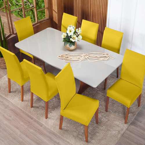 Kit Capa Para Cadeira 8 Unidades Malha Gel 1