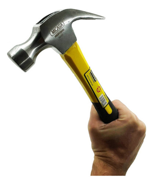 Martillo Profesional Uña Levanta Clavos Mango Antideslizante 0