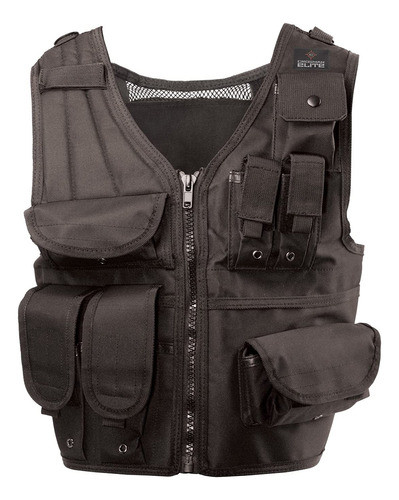 Chaleco Táctico Crosman Elite Con Bolsillos Y Cierre 0