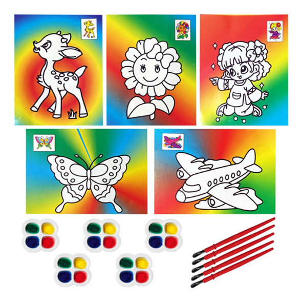 20 Dibujos Para Colorear + Acuarela Juguete Piñata Souvenir 0 20 Dibujos Para Colorear + Acuarela Juguete Piñata Souvenir 0