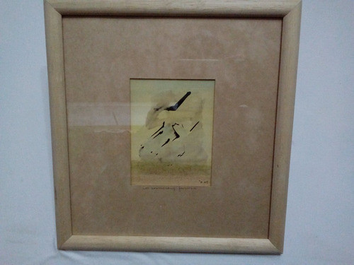 Antigua Acuarela Tinta Jorge L. Ducet 1969 Escuela Argentina 0