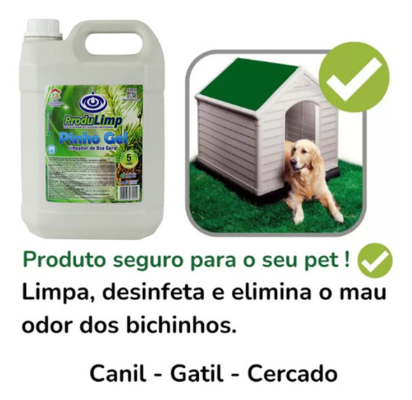 Cloro Gel E Pinho Gel Limpador Desinfetante Perfumado 5l 1