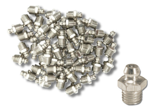 Kit Bico Pino Graxeiro P/ Lubrificação 10mm Reta 10 Un 1