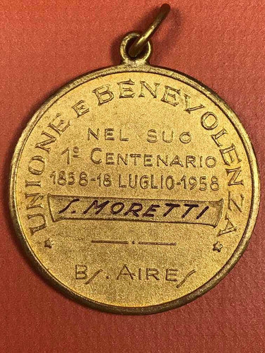 Medalla S.moretti Unione E Benevolenza # 428 1