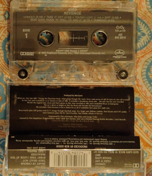 Kiss Revenge Cassette Usa Prim Ed Impecable 1