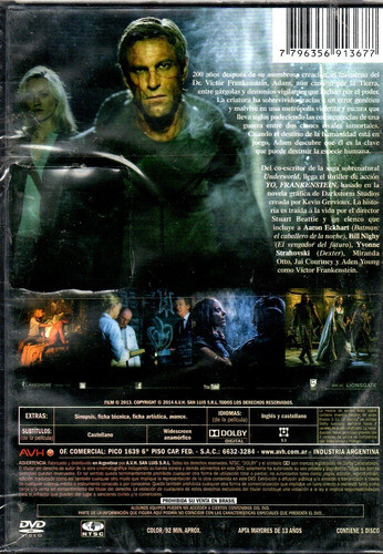 Yo, Frankenstein - Dvd Nuevo Original Cerrado - Mcbmi 1