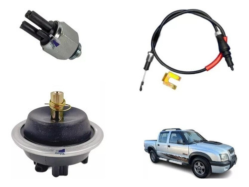 Kit Tração S10 Blazer 4x4 98 A 2011 Cabo/capsula/inter 3vias 0