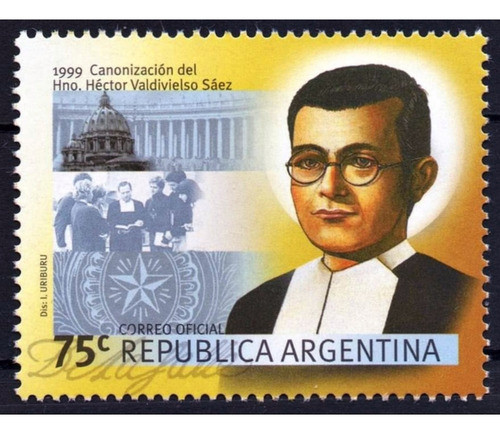 Canonización Hno. Héctor Valdiviezo Saez. 1999. Mint 0
