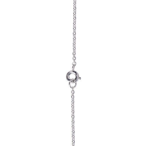 Mesmer Latón Collar De Rodio Con Zirconia Cúbico Blanco CoLG 1