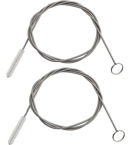 Juego De 2 Cepillos Limpiadores De Tuberias De 1.5m De Largo 0