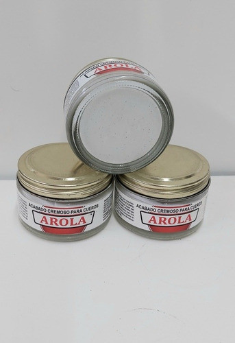 Crema Para Cuero Arola Color Blanco 1
