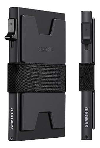 Semorid Slim Aluminum Card Holder Wallet For Men, 0