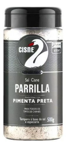 Kit C/3 Sal Parrilla Pimenta Preta Cisne 500g 1
