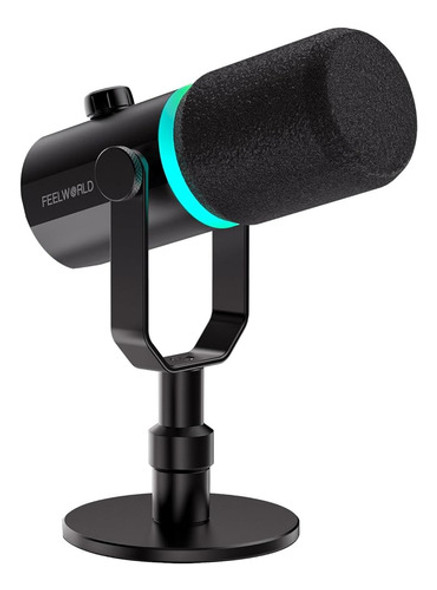 Feelworld Pm1 Xlr Usb Micrófono Dinámico Con Soporte De Escr 0