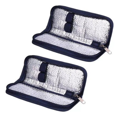 2x Estojo De Viagem Com Refrigerador De Insulina Organiz De 0