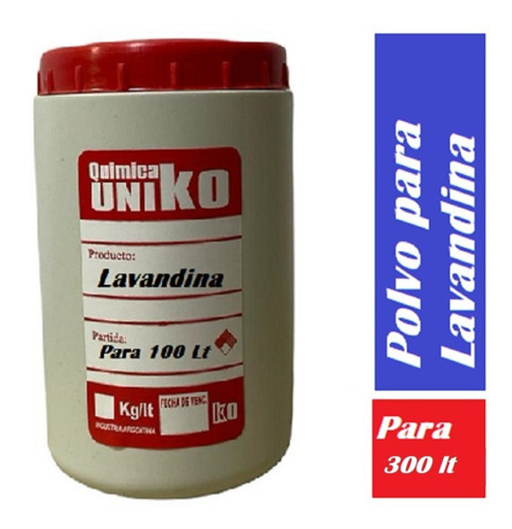 Lavandina Uniko En Polvo Rinde 300 Litros 0