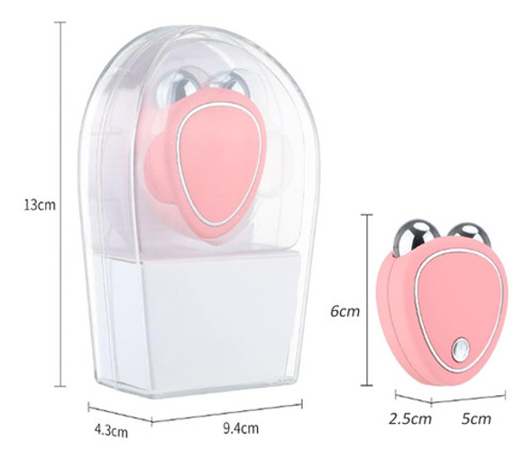 Massageador Facial De Rolo Duplo Com Microcorrente Usb 1 Massageador Facial De Rolo Duplo Com Microcorrente Usb 1