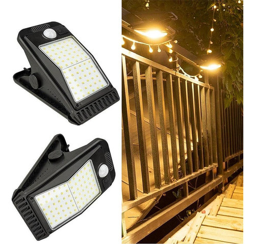 Aslidecor Clip Luces Solares Al Aire Libre 72 Luces Led Sens 0