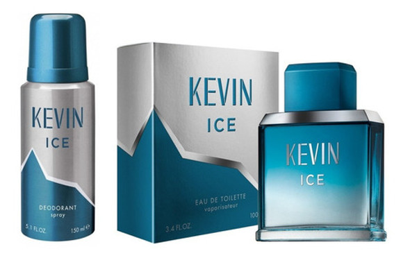 Perfume Hombre Kevin Ice Eau De Toilette 100 Ml Desodorante 0