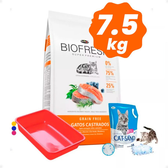 Ración Gato Castrado Biofresh Adulto 7.5kg + Regalos Otec 1 Ración Gato Castrado Biofresh Adulto 7.5kg + Regalos Otec 1